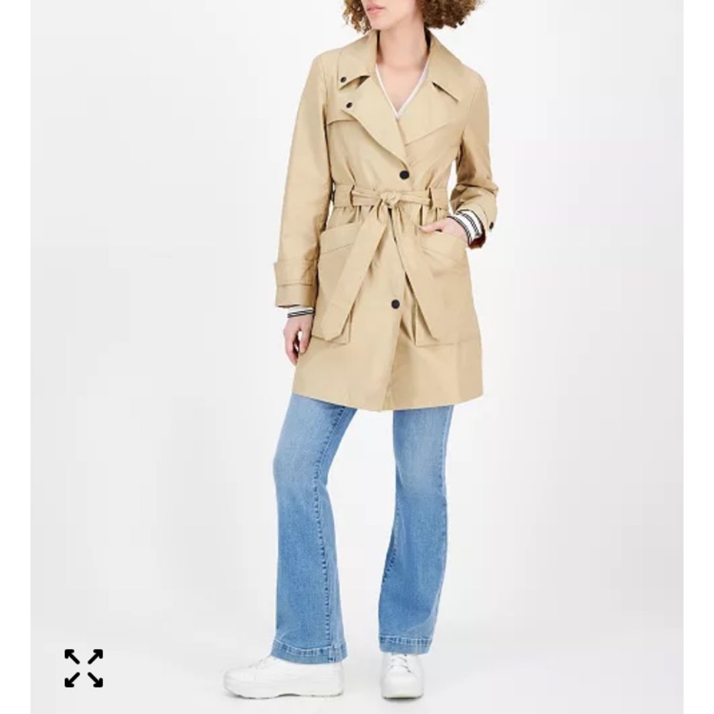 DKNY Jeans
Women's Belted Snap-Front Trench Coat